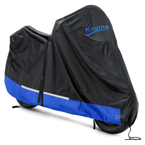 Kayme 300D Motorcycle Cover Waterproof Outdoor, All Season Rainproof Dustproof Motorbike ...