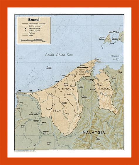 Brunei Map Wikipedia Indonesia Terbaru
