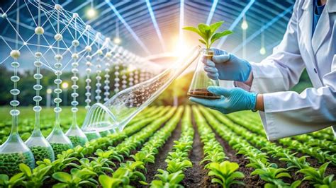 A scientist holds a plant in his hands | Premium AI-generated image