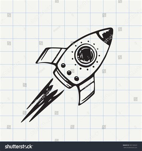 Rocket Ship Drawing