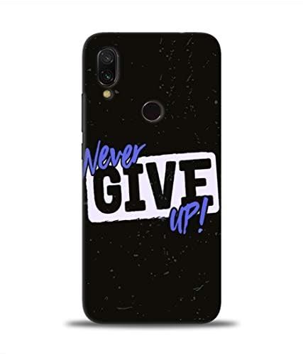 Suri Designer Back Case Cover for Redmi 7- Never Give Up in Black ...