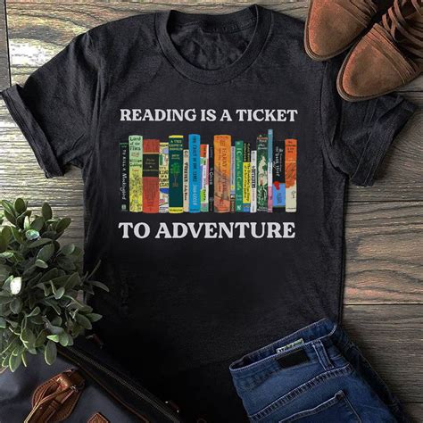 reading is a ticket to adventure book pile - FridayStuff