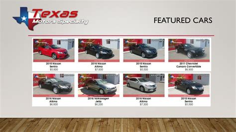 PPT - used cars el paso Texas Motor Speciality PowerPoint Presentation - ID:7967777