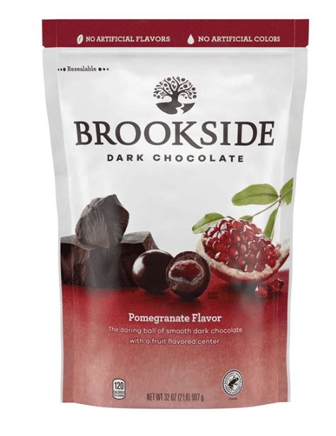 Brookside Dark Chocolate Pomegranate Flavored Snacking Chocolate, Bulk ...
