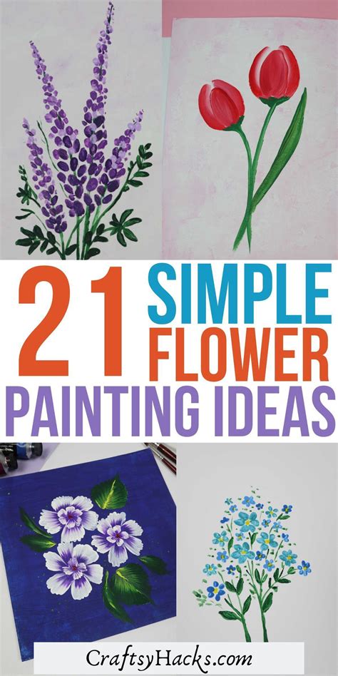 Large flower painting ideas – Artofit