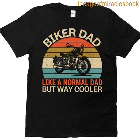 Biker Dad Motorcycle Fathers Day T-shirt