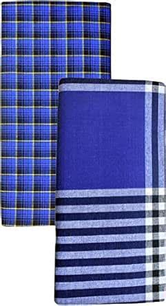 Buy Cotton Zone men's Cotton mix multicolor lungi (pack of 2), Assorted ...