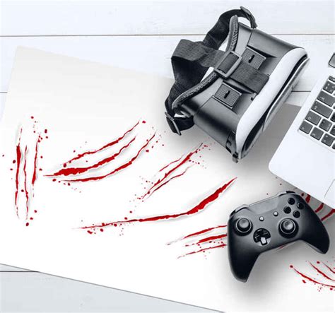 Creature claw marks gaming vinyl mouse pad - TenStickers