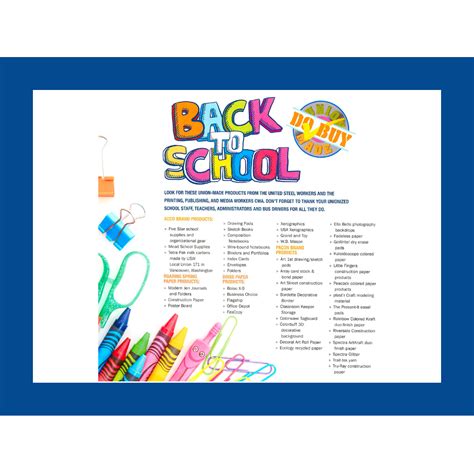 Back to School Shop Union Made! - UFCW5 Local Union