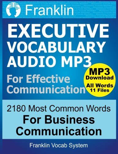 Buy Franklin Executive Vocabulary for Effective Communication: 2180 ...