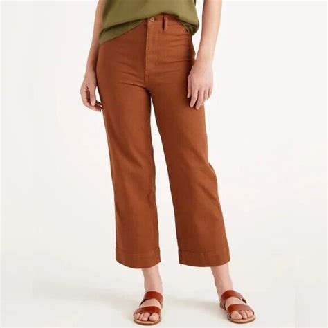 Brown Cropped Pants