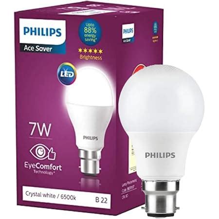 Buy PHILIPS 7W B22 LED Cool Day Light Bulb (929001143013) Online at Low ...
