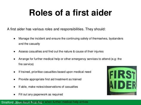 Image result for Introduction of a First Aid Manager
