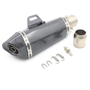 AUTOPOWERZ Stainless Steel Motorcycle Full Carbon Silencer with DB ...