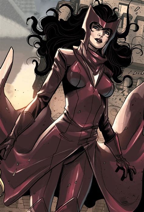 Download Intimidating Comic Wanda Maximoff Wallpaper | Wallpapers.com