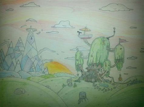 Image result for Adventure Time Tree House Drawing