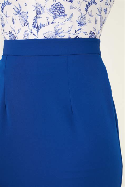 Buy Ardor Longline Pencil Skirt - Blue Color | Skirts for Women | SALT ...