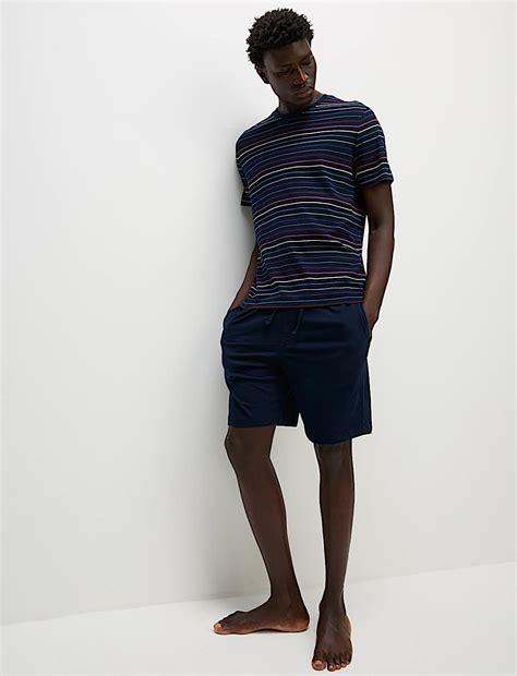 Buy Pure Cotton Striped Pyjama Set at Marks & Spencer