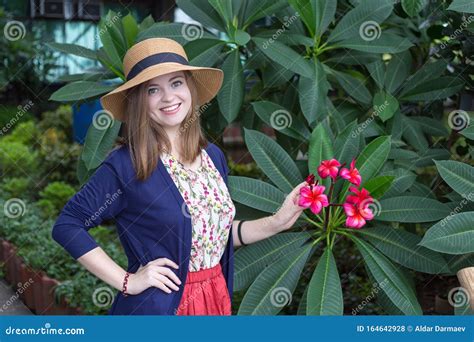 Portrait of Smiling Pretty Beautiful Attractive Caucasian Woman Girl in ...