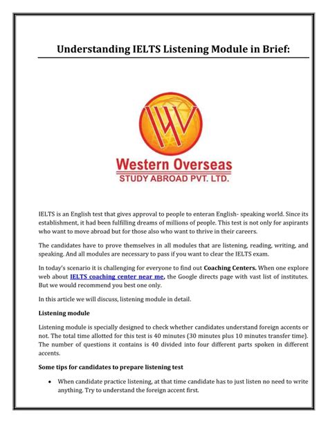 Image result for IELTS Listening Module
