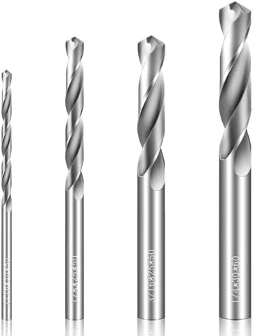 Drill Bit Set 1/8" 1/4" 1/16" 3/16" Solid Carbide Drill Bits, Tungsten ...