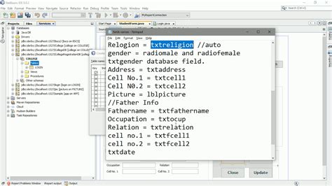 Image result for Simple Java Project in NetBeans with Database