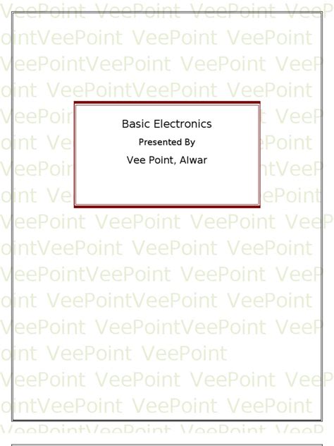 Basic Electronics Training Course 的图像结果