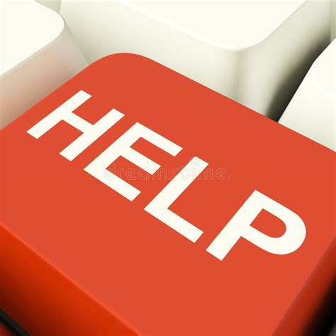 Help Key on Computer Keyboard Stock Photo - Image of computing ...