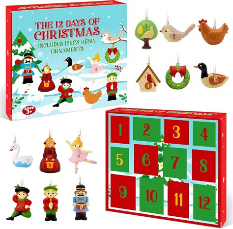 Buy Twelve Days of Christmas Ornaments Set of 12 Christmas Tree ...