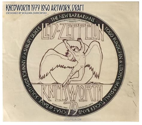 Knebworth 1979 Logo Artwork draft | Led Zeppelin