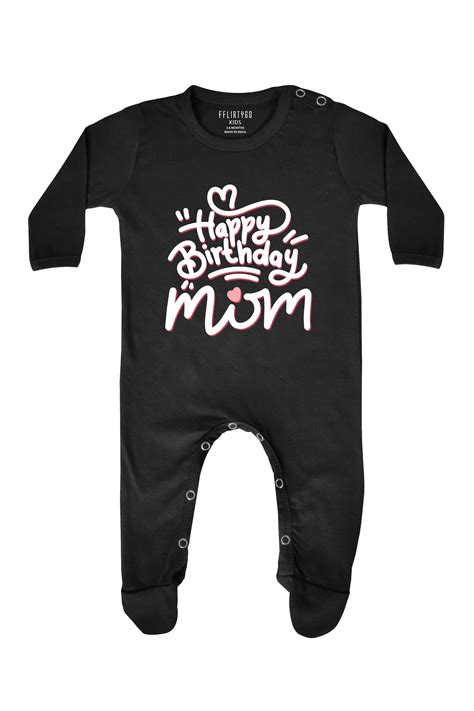Happy Birthday Mom Baby Romper | Onesies – FflirtyGo