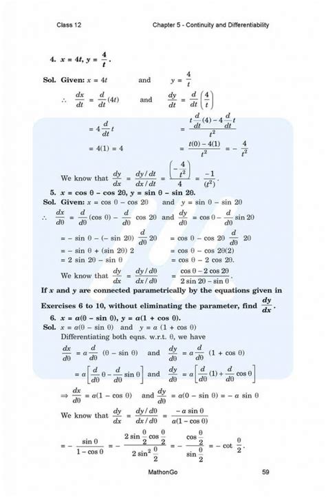 Image result for Class 12 Math CH 5.4