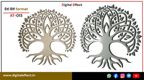 Decorative Tree Relief Designs - Digital Effect