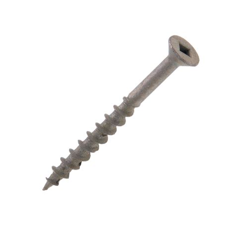 8 x 1-1/4 in. Bugle Head Square Drive Deck Screws - All-Weather - Type ...