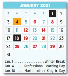 Mcdonald Middle School - School District Instructional Calendar ...