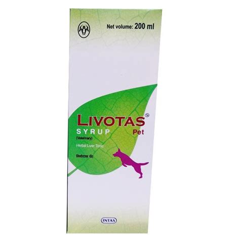 Buy Intas Livotas Herbal liver tonic for Dogs 200 ml — CITY PET