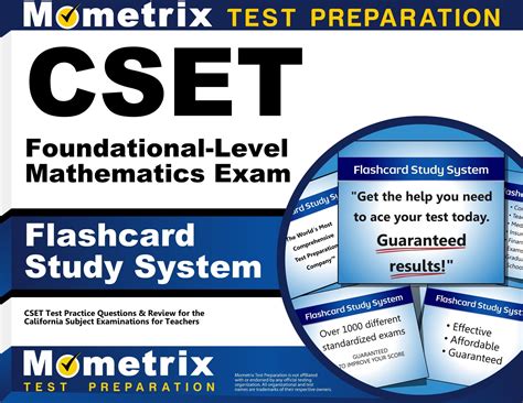 Cset Foundational-Level Mathematics Exam Flashcard Study System : Cset ...