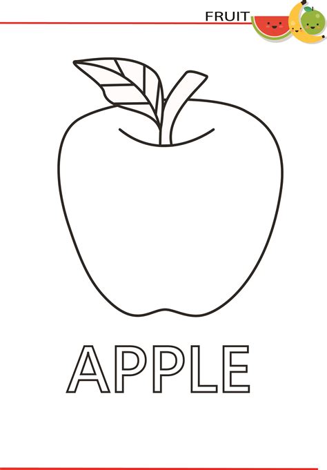 Fruit Colouring Pages Printable