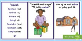 Réamhfhocal 'Chun' Display Posters Gaeilge (teacher made)