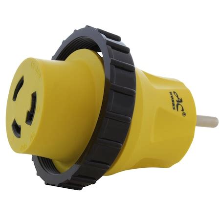 Ac Works RV 30A TT-30P Plug to L5-30R RV/Marine 30A Detachable Inlet ...