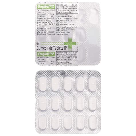 Euglim 2 - Strip of 15 Tablets : Amazon.in: Health & Personal Care