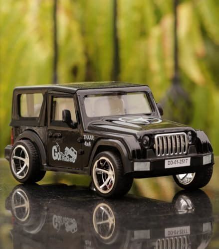 Pullback Thar car Toy for Kids in diecast Metal, openable Doors, 1:32 ...