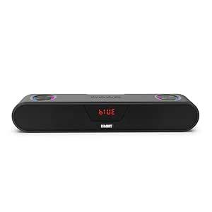 KIVART Sonic Glow 16W Wireless Bluetooth Soundbar,Dual Bass Radiator ...