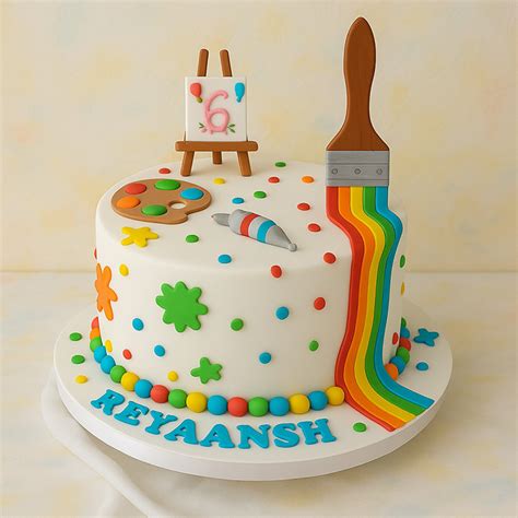 Canvas of Colors Cake | Order Now at YummyCake