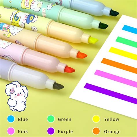 Buy Erasable Kawaii Highlighters - set of 6 Online in India