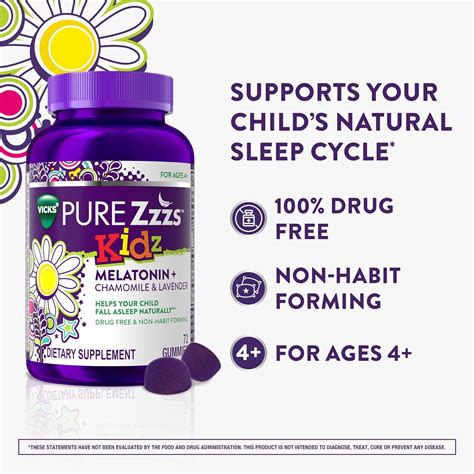 ZzzQuil PURE Zzzs Kidz, Kids Melatonin Gummy, Sleep Aid, Low India | Ubuy