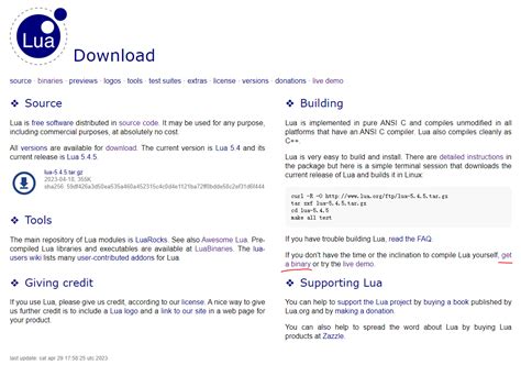 Lua Install 的图像结果