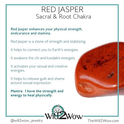 red jasper | Crystal healing stones, Crystals healing properties ...