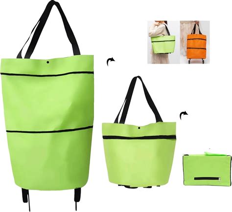 Amazon.com: 2 in 1 Foldable Shopping Cart, 2023 New Foldable Shoppings ...