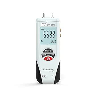 EXCLUZO Hti LCD Mini Digital Manometer Differential Gauge Air Pressure ...